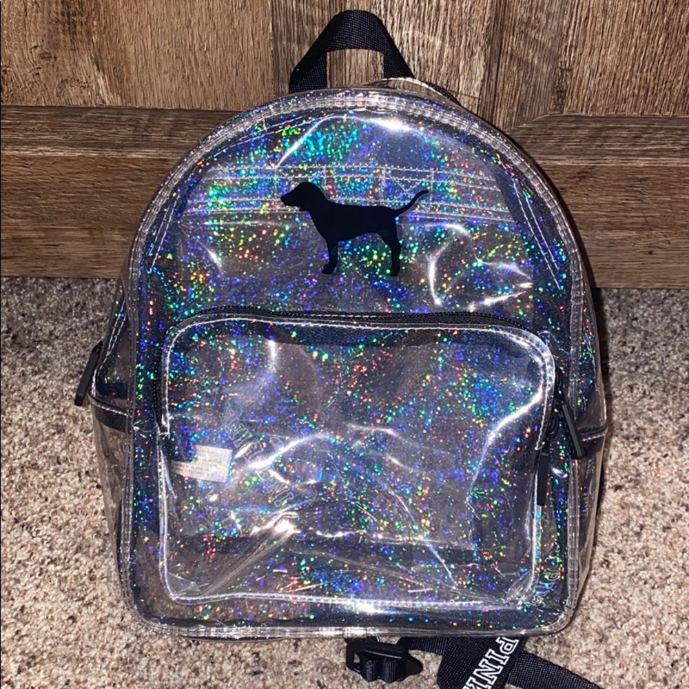 Mini pink backpack